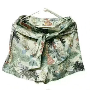 C&C California Faux Wrap High Waisted Linen Shorts Women’s Size 8